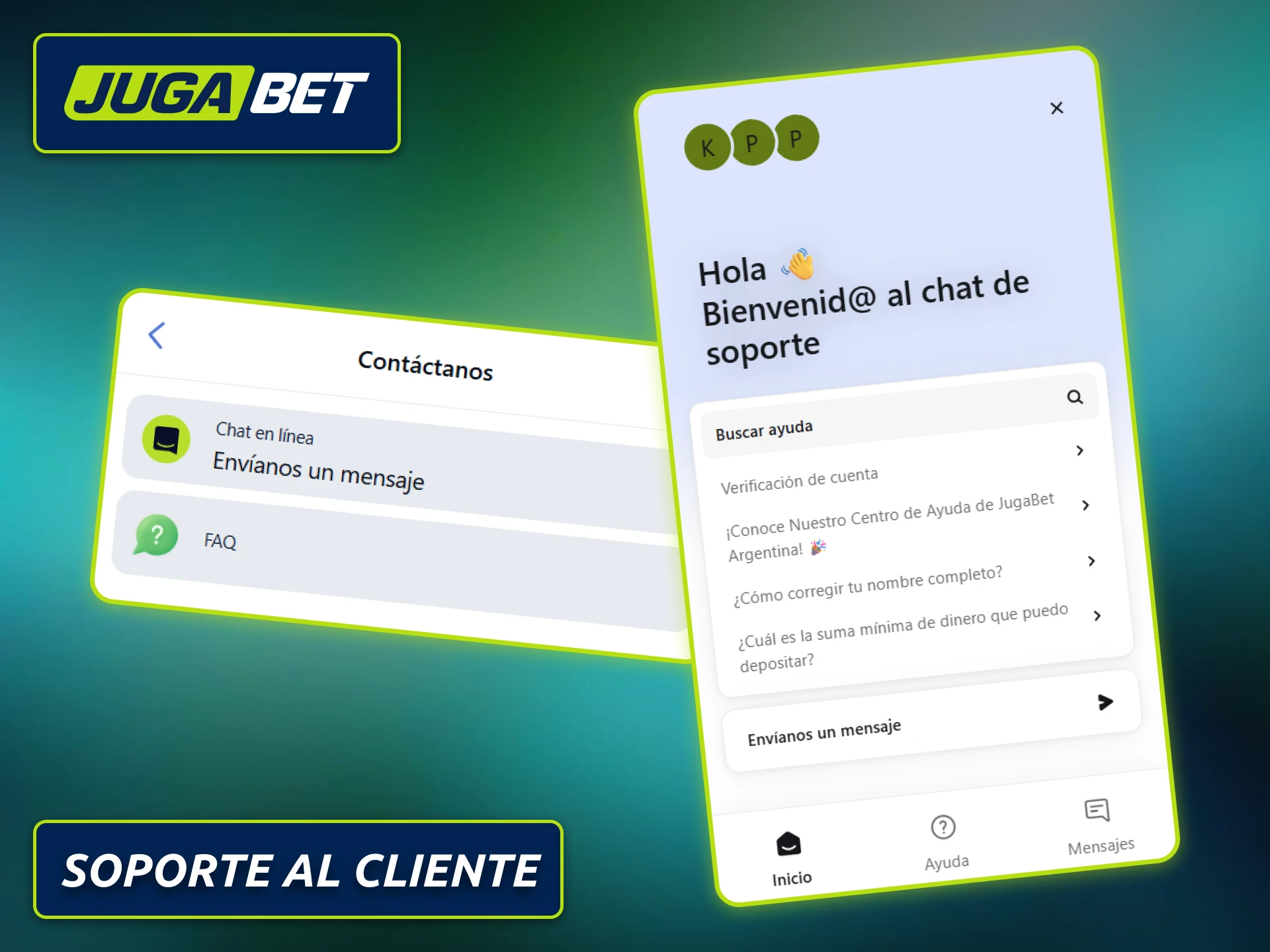 Contactá al soporte del casino en vivo de Jugabet cuando necesites ayuda.