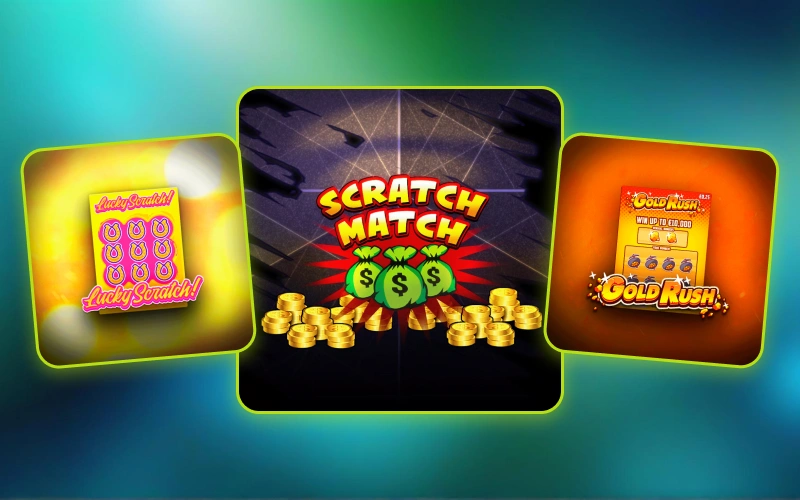 Probá juegos de rascado disponibles en el casino de Jugabet.