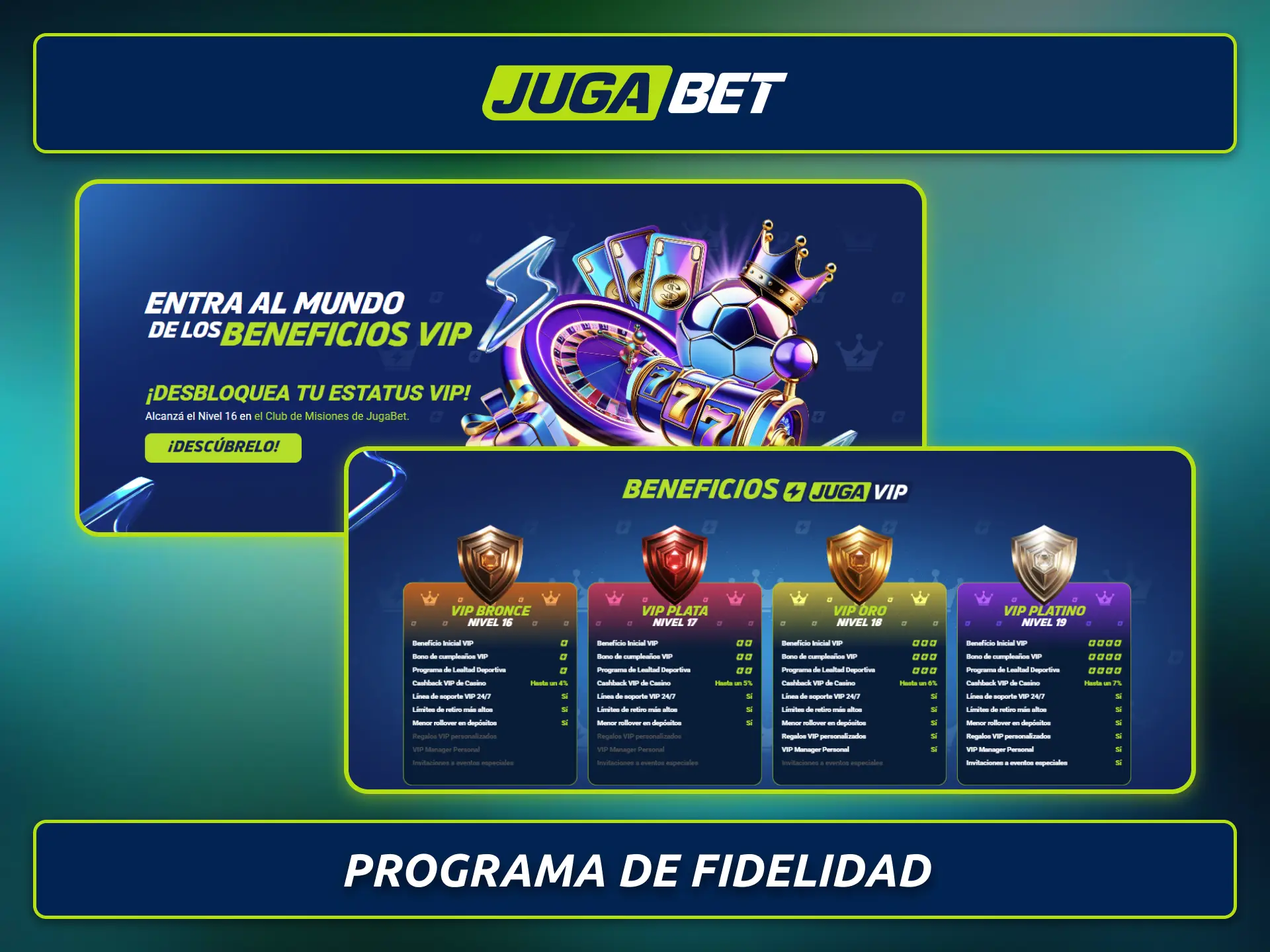 Descubrí el programa de fidelidad de Jugabet con beneficios exclusivos.